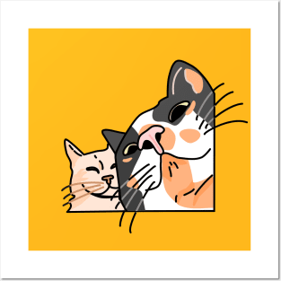 Cat friends Posters and Art